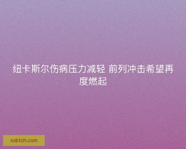 纽卡斯尔伤病压力减轻 前列冲击希望再度燃起