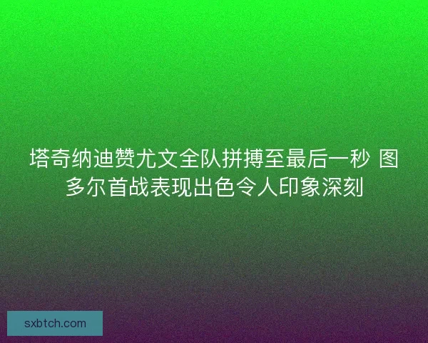 塔奇纳迪赞尤文全队拼搏至最后一秒 图多尔首战表现出色令人印象深刻